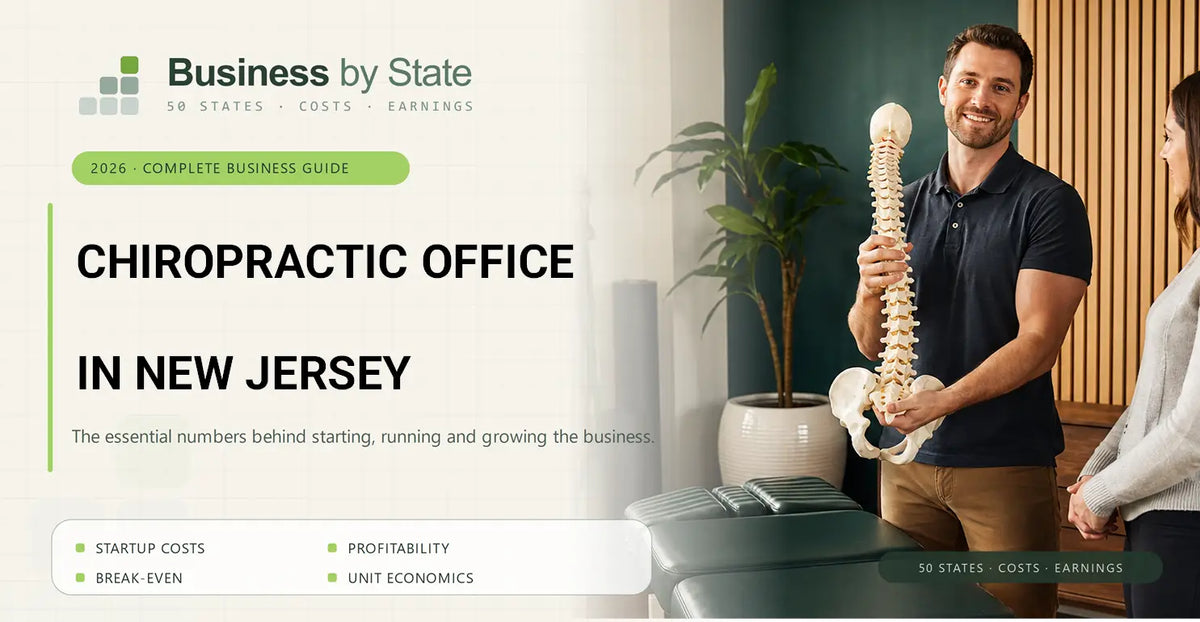 Chiropractic Office Startup Costs in New Jersey