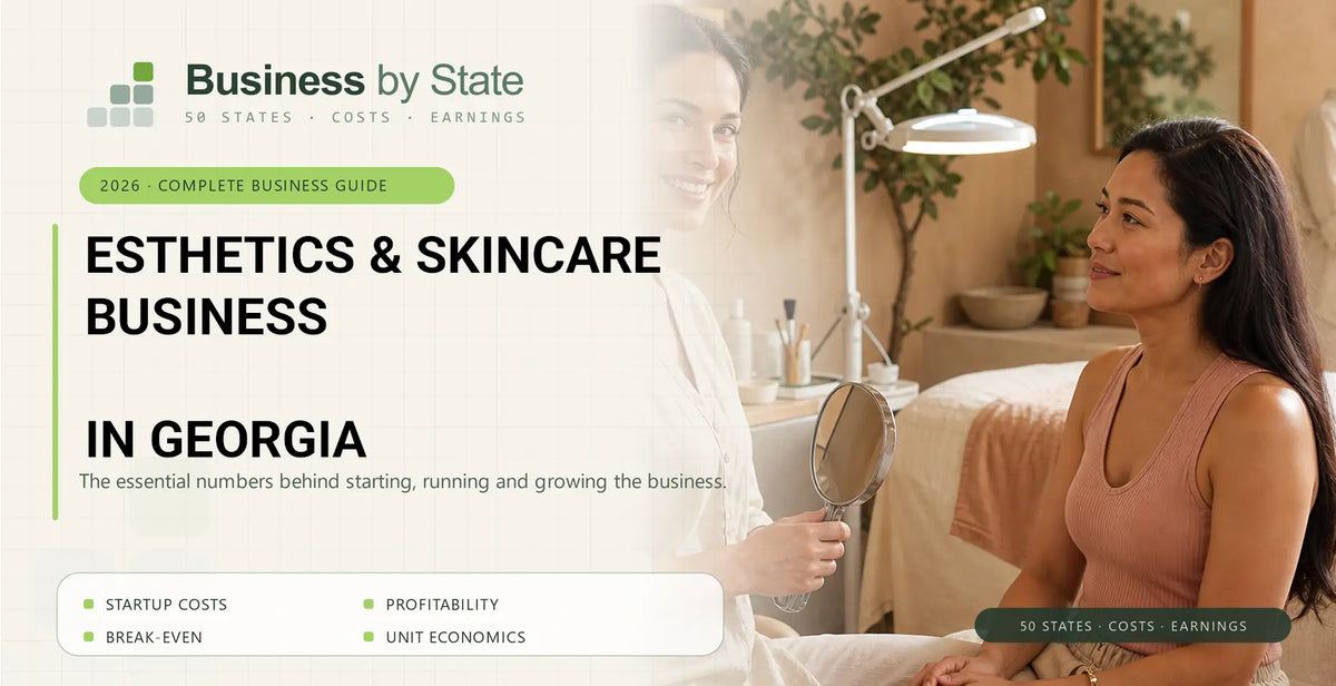 Esthetics & Skincare Business Startup Costs in Georgia