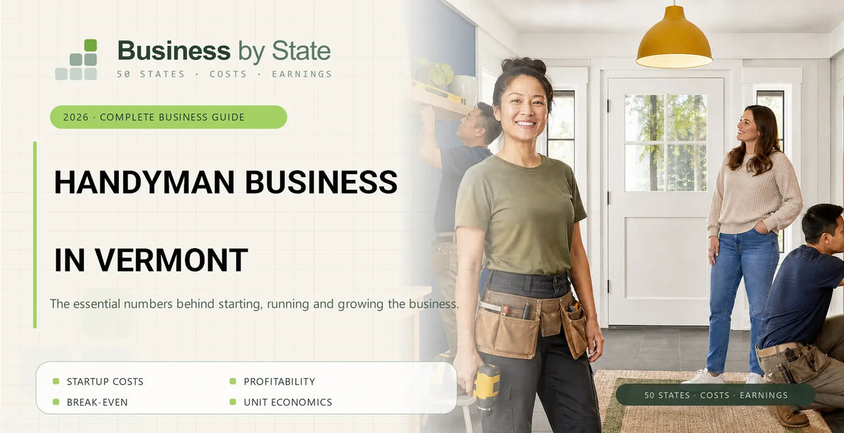 Handyman Business Startup Costs in Vermont