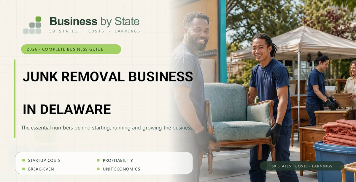 Junk Removal Business Startup Costs in Delaware
