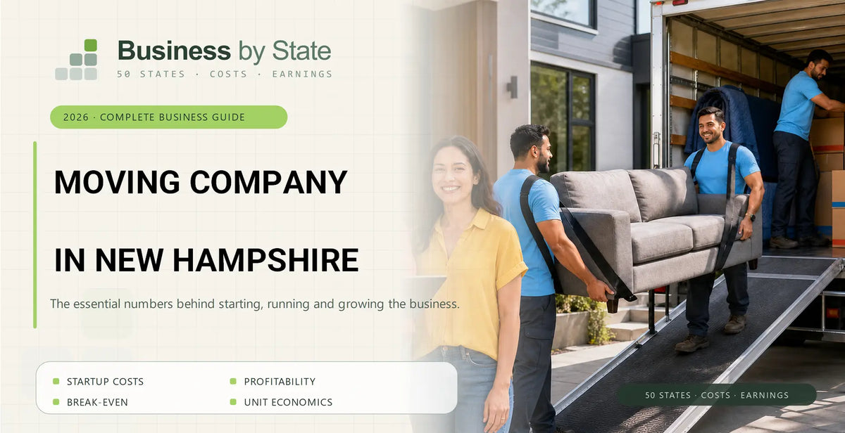 Moving Company Startup Costs in New Hampshire