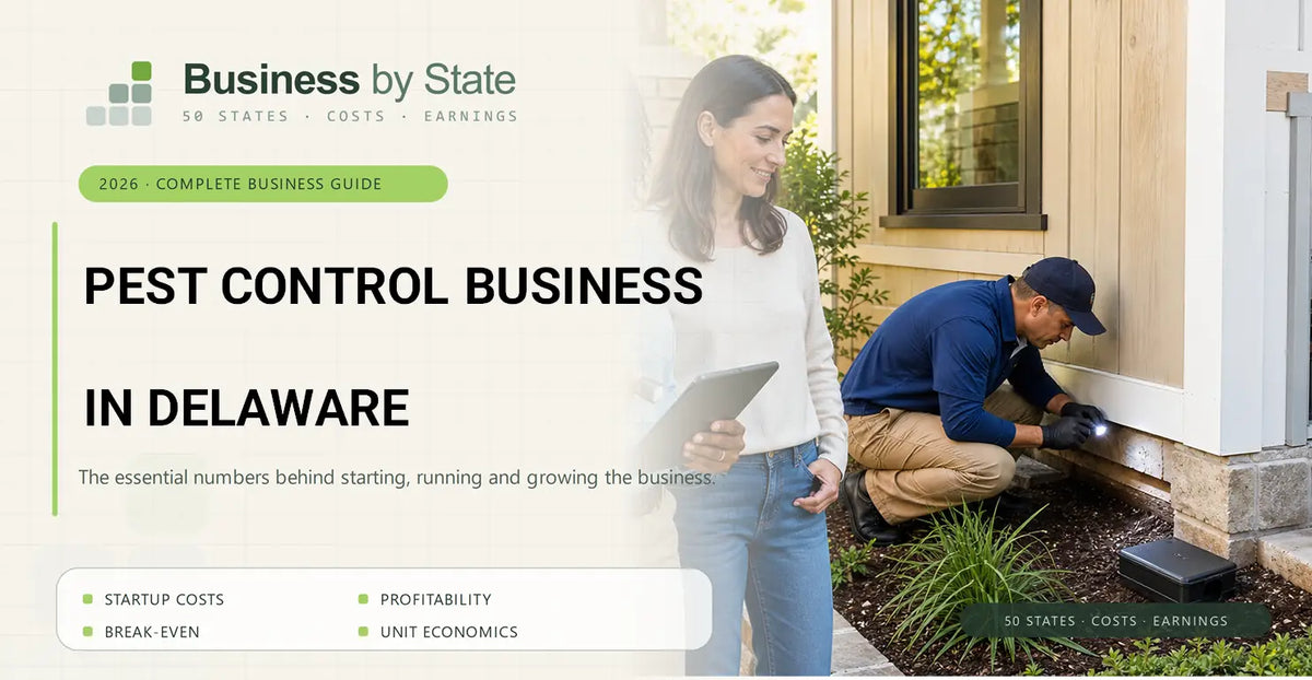 Pest Control Business Startup Costs in Delaware