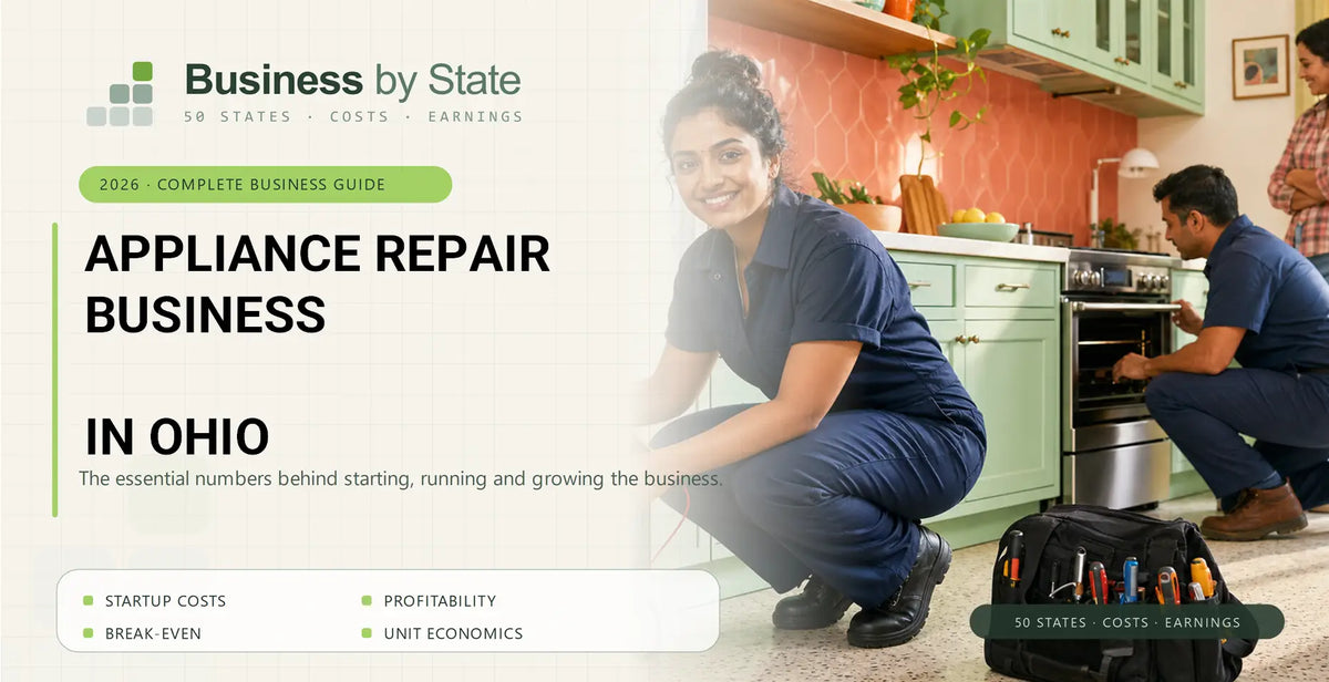 Appliance Repair Business Startup Costs in Ohio