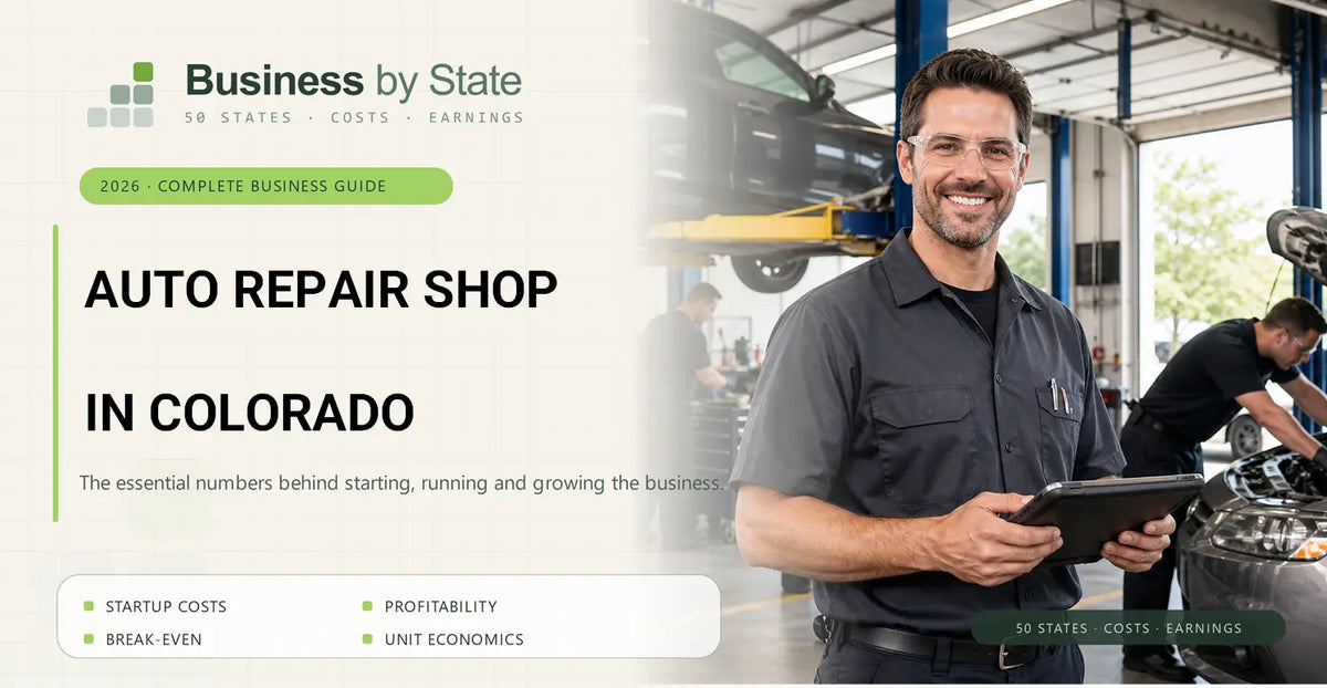 Auto Repair Shop Startup Costs in Colorado