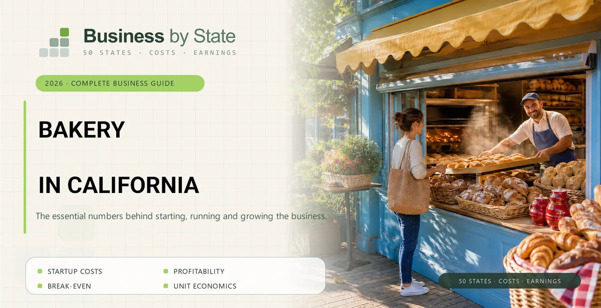 Bakery Startup Costs in California