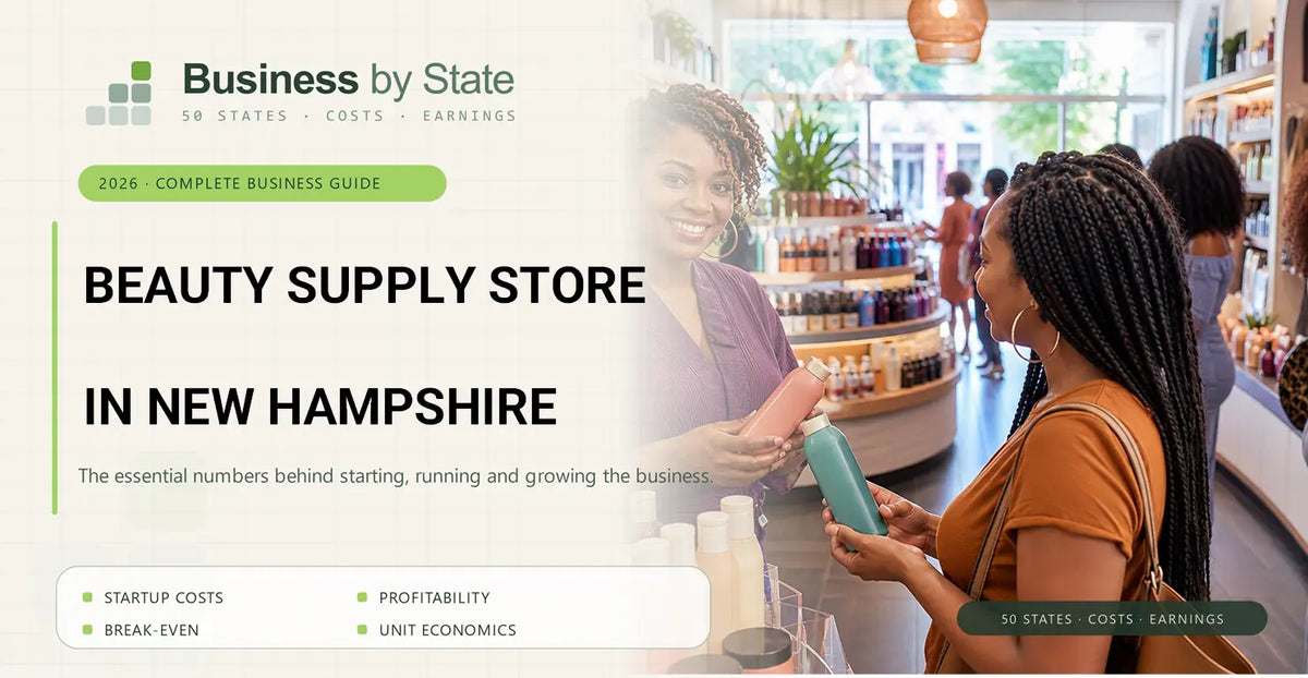 Beauty Supply Store Startup Costs in New Hampshire