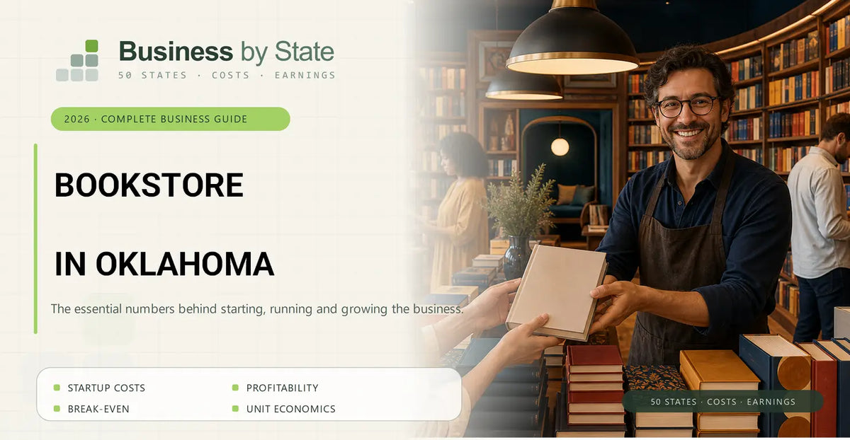 Bookstore Startup Costs in Oklahoma