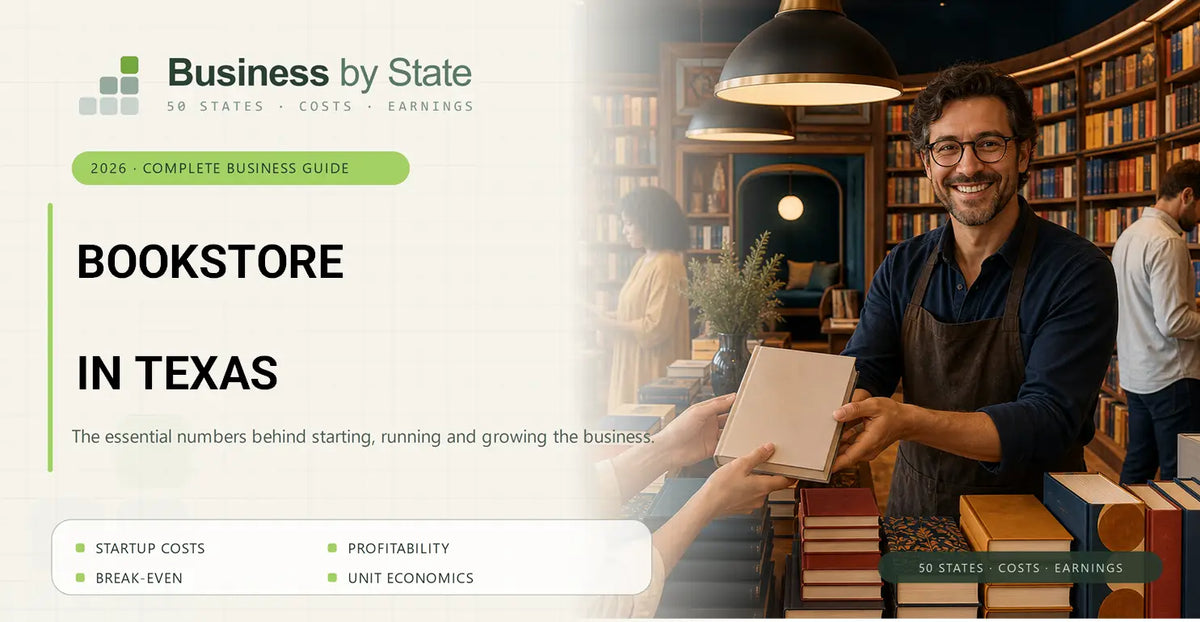 Bookstore Startup Costs in Texas