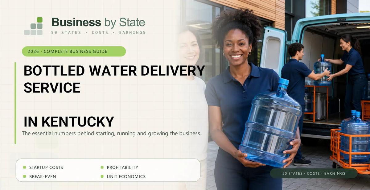 Bottled Water Delivery Service Startup Costs in Kentucky