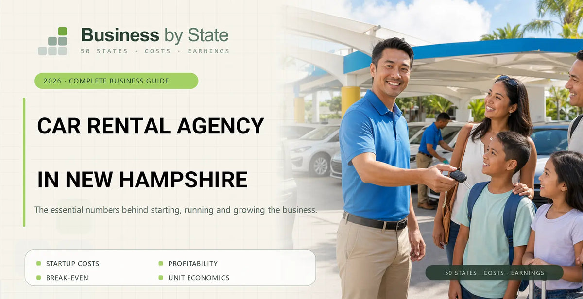Car Rental Agency Startup Costs in New Hampshire