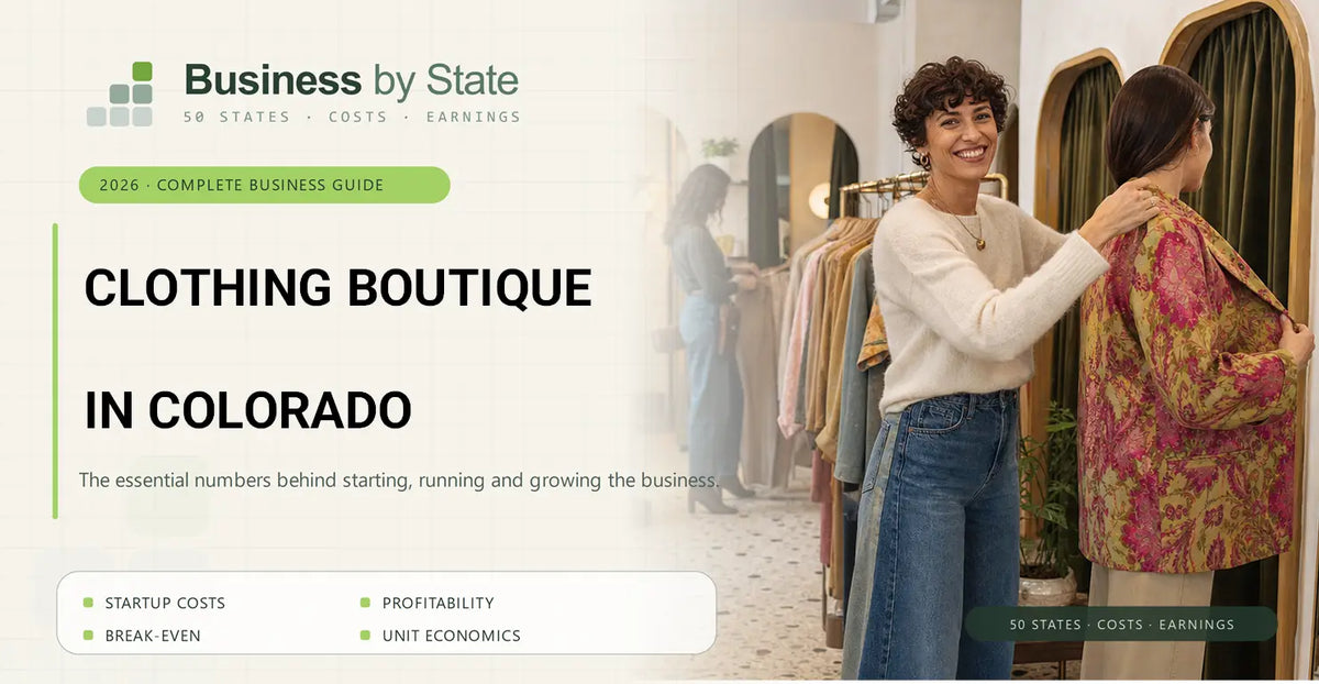 Clothing Boutique Startup Costs in Colorado