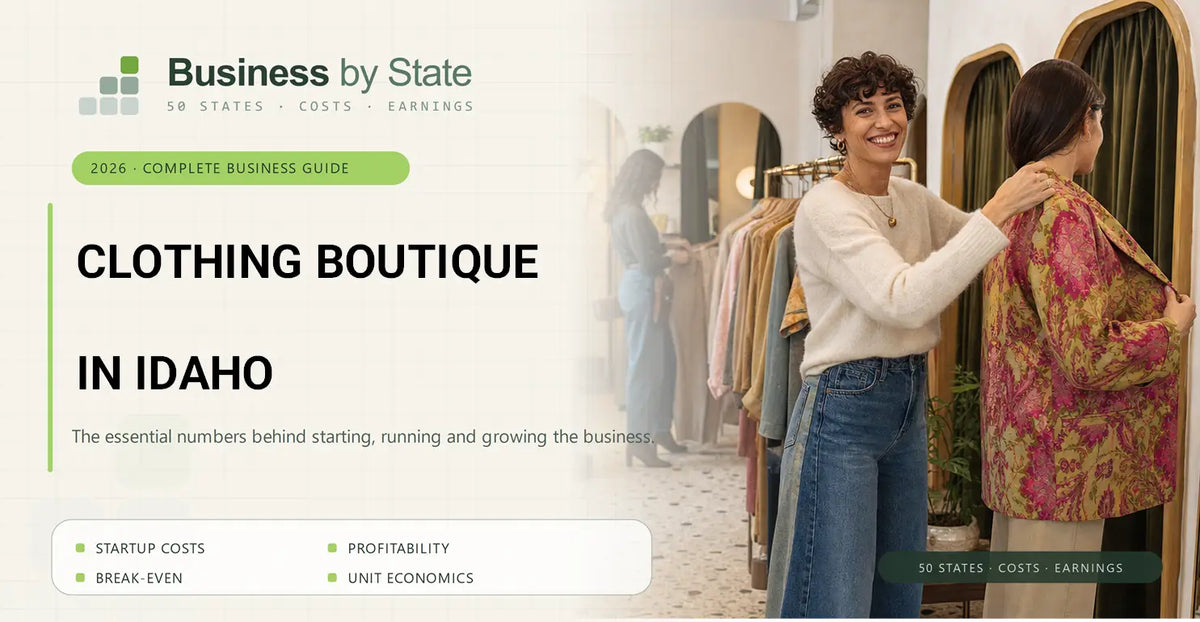 Clothing Boutique Startup Costs in Idaho