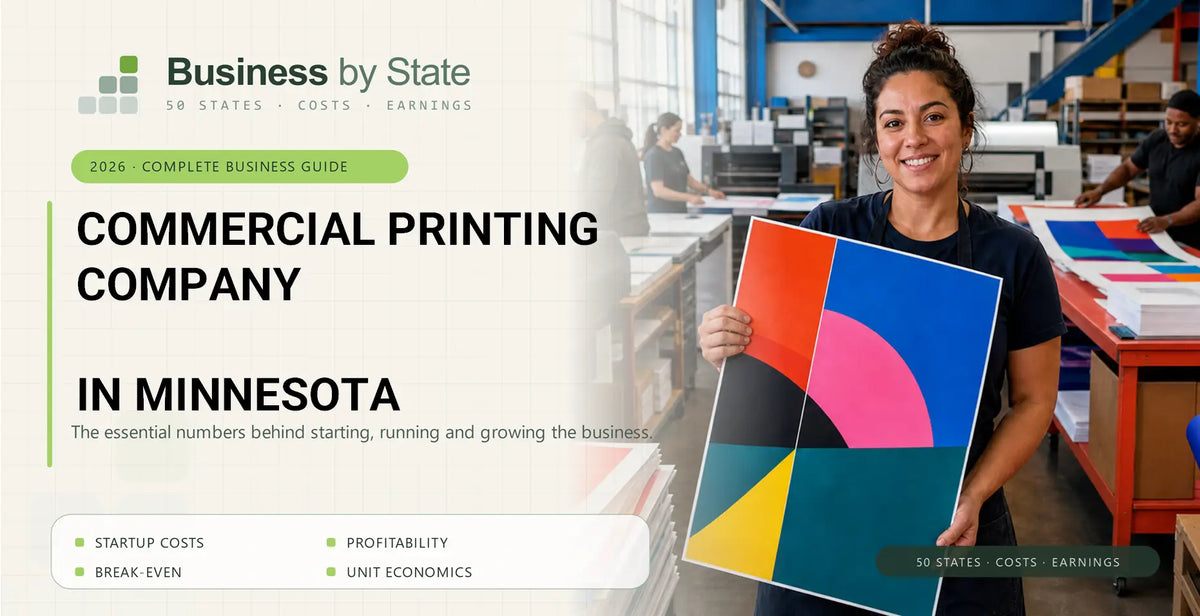 Commercial Printing Company Startup Costs in Minnesota