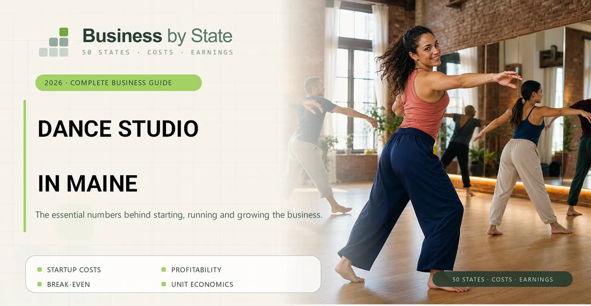 Dance Studio Startup Costs in Maine