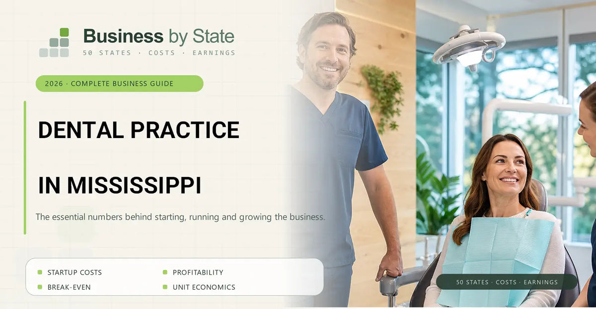 Dental Practice Startup Costs in Mississippi