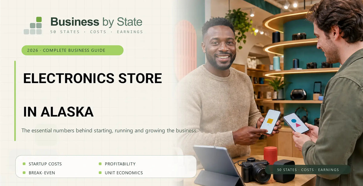 Electronics Store Startup Costs in Alaska