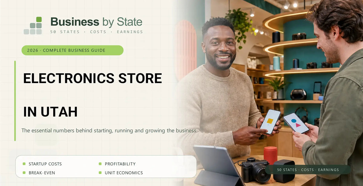 Electronics Store Startup Costs in Utah