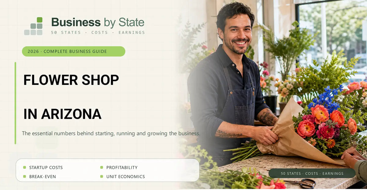 Flower Shop Startup Costs in Arizona