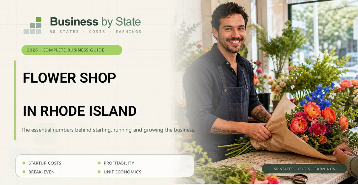 Flower Shop Startup Costs in Rhode Island