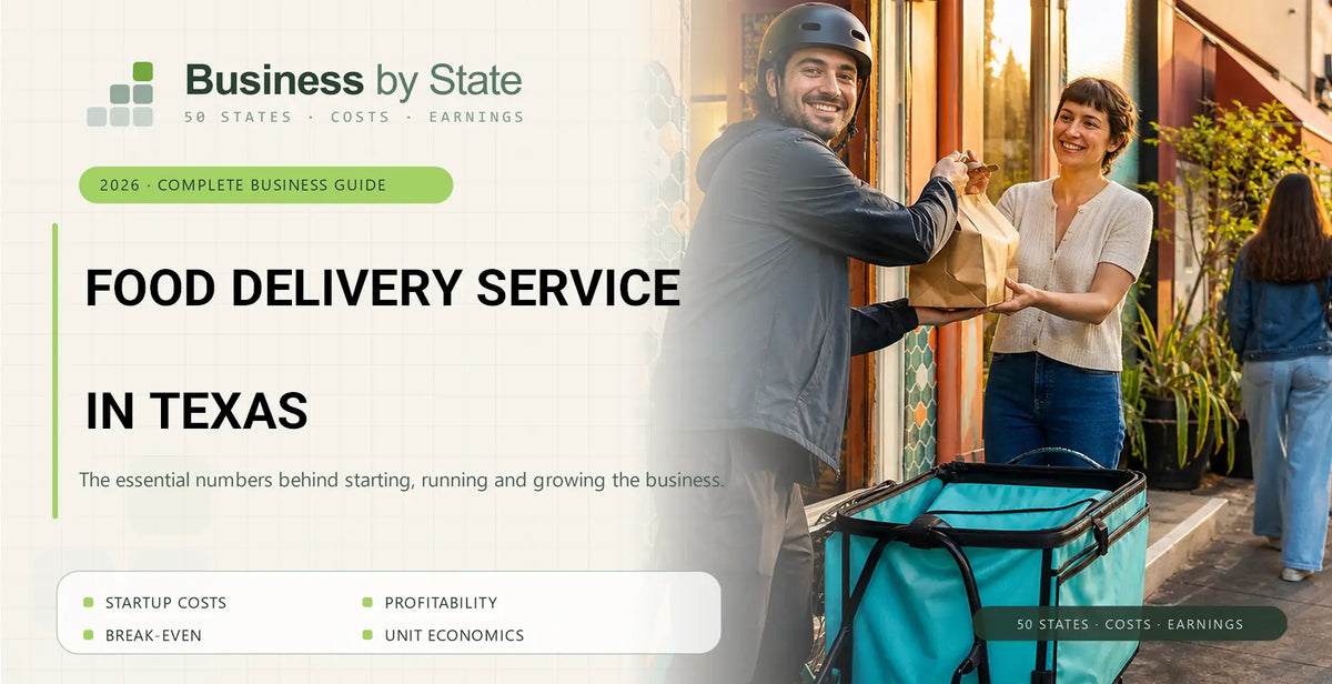 Food Delivery Service Startup Costs in Texas