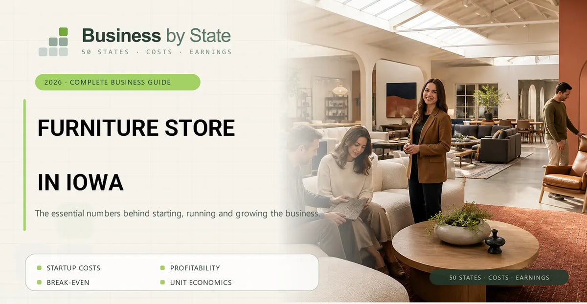 Furniture Store Startup Costs in Iowa