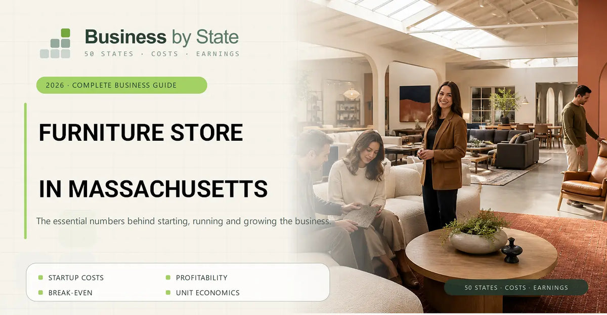 Furniture Store Startup Costs in Massachusetts