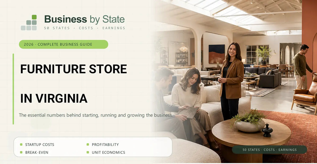 Furniture Store Startup Costs in Virginia