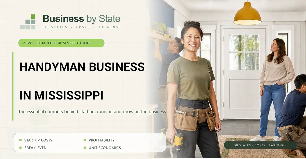 Handyman Business Startup Costs in Mississippi
