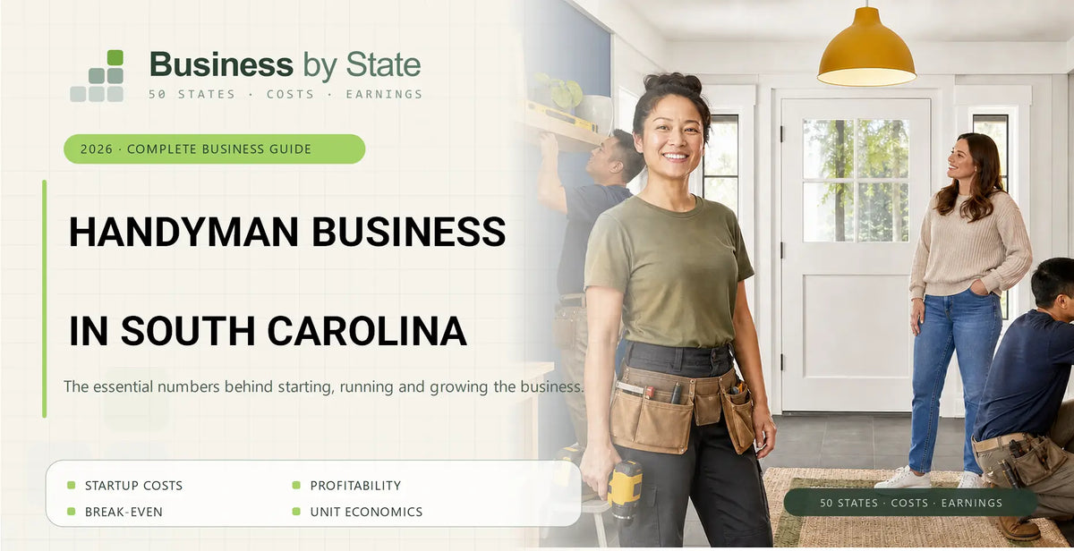 Handyman Business Startup Costs in South Carolina