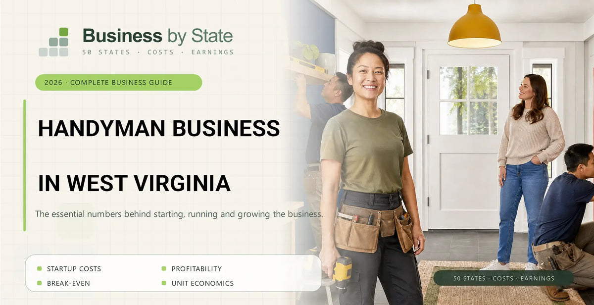 Handyman Business Startup Costs in West Virginia