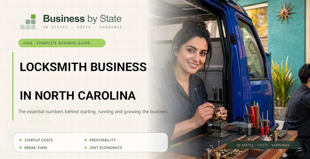 Locksmith Business Startup Costs in North Carolina