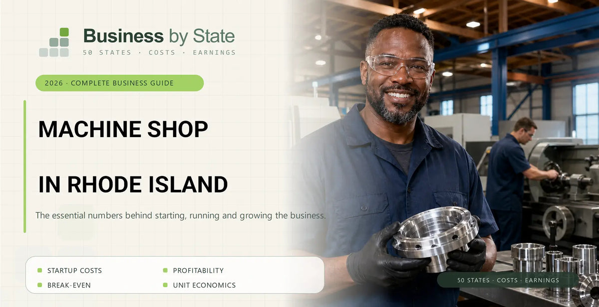 Machine Shop Startup Costs in Rhode Island