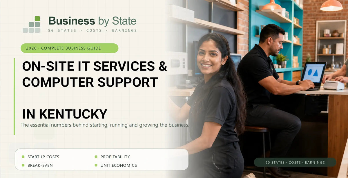 On-Site IT Services & Computer Support Startup Costs in Kentucky