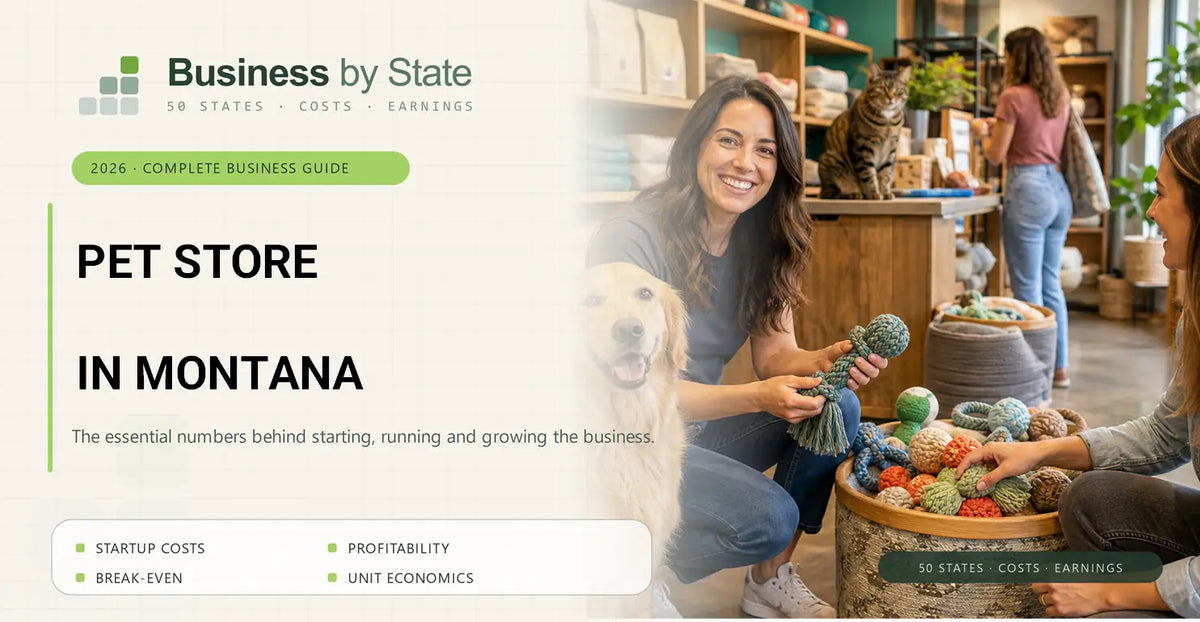 Pet Store Startup Costs in Montana