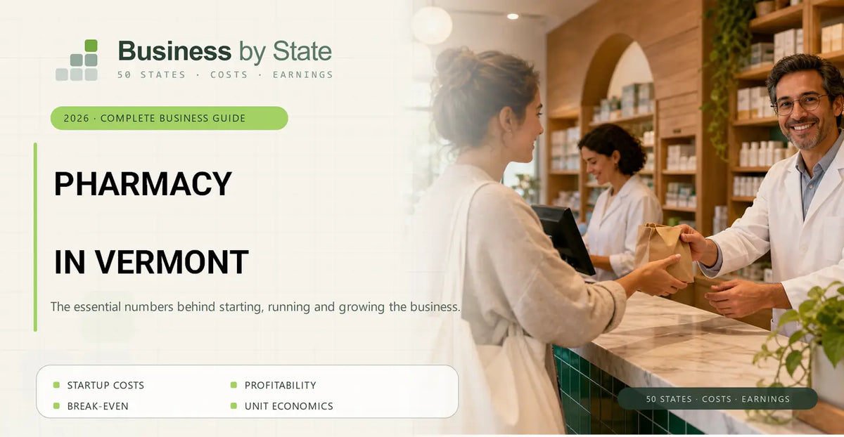 Pharmacy Startup Costs in Vermont