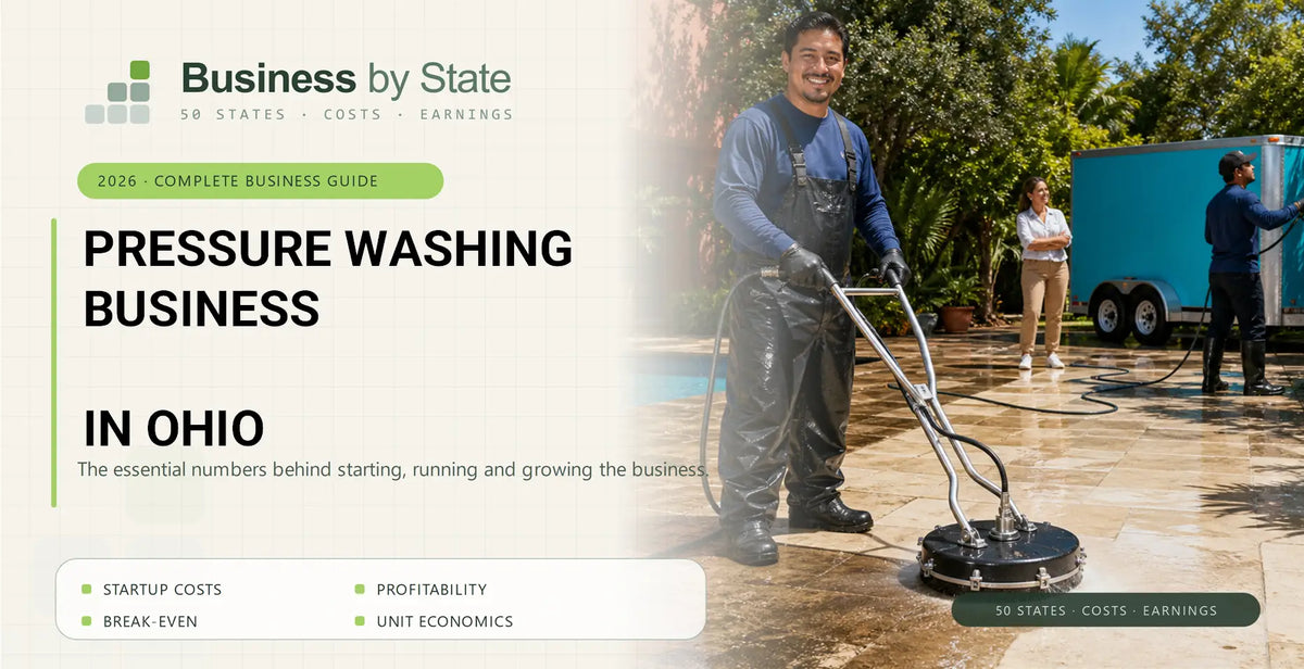 Pressure Washing Business Startup Costs in Ohio