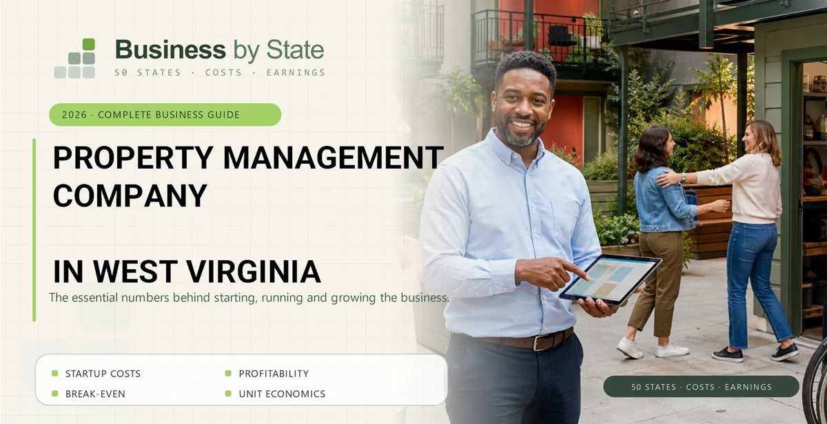 Property Management Company Startup Costs in West Virginia