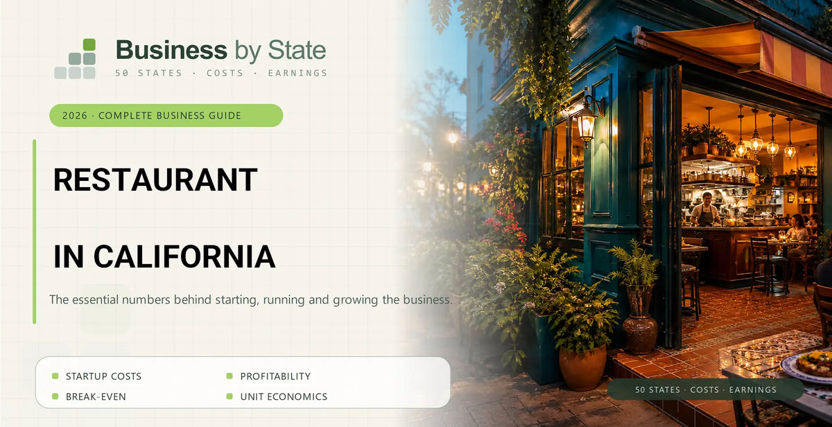 Restaurant Startup Costs in California