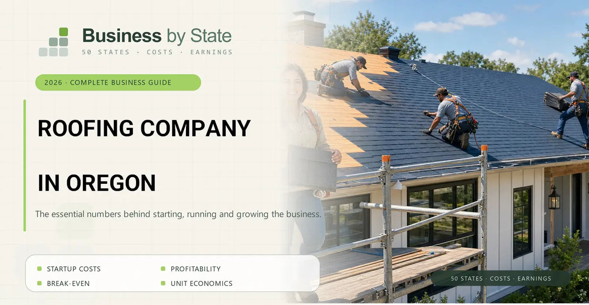 Roofing Company Startup Costs in Oregon