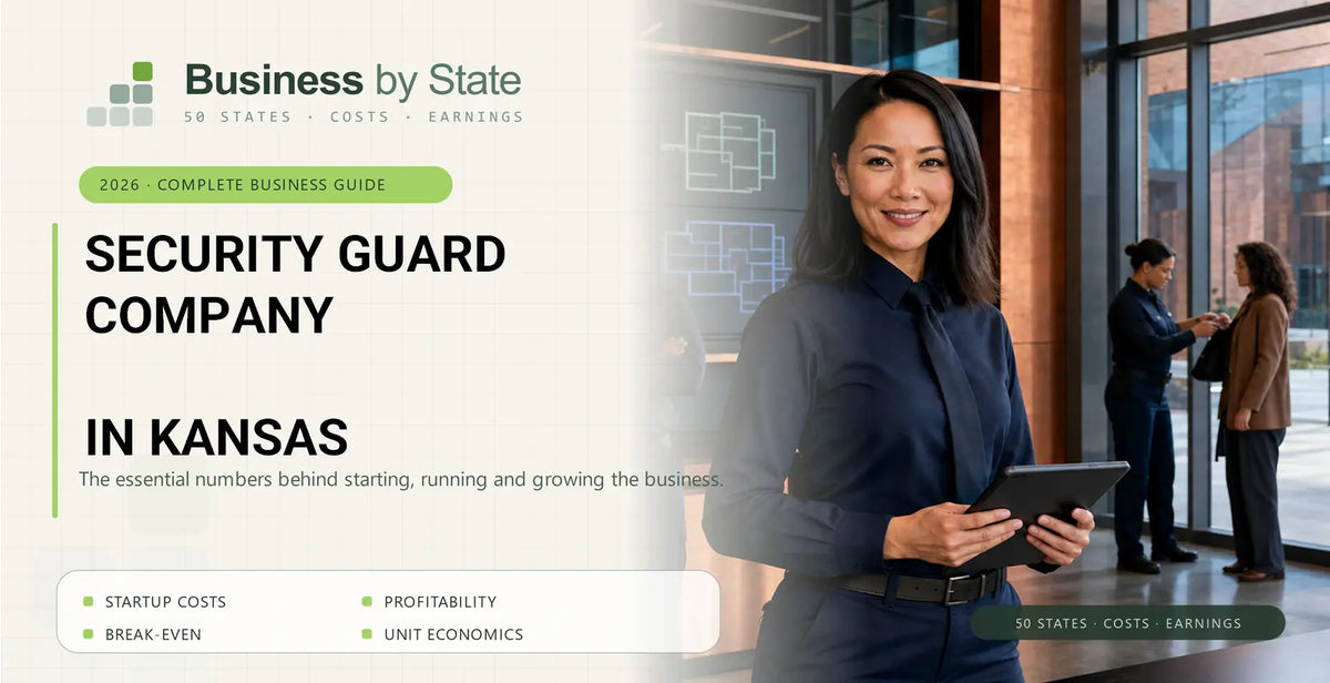 Security Guard Company Startup Costs in Kansas