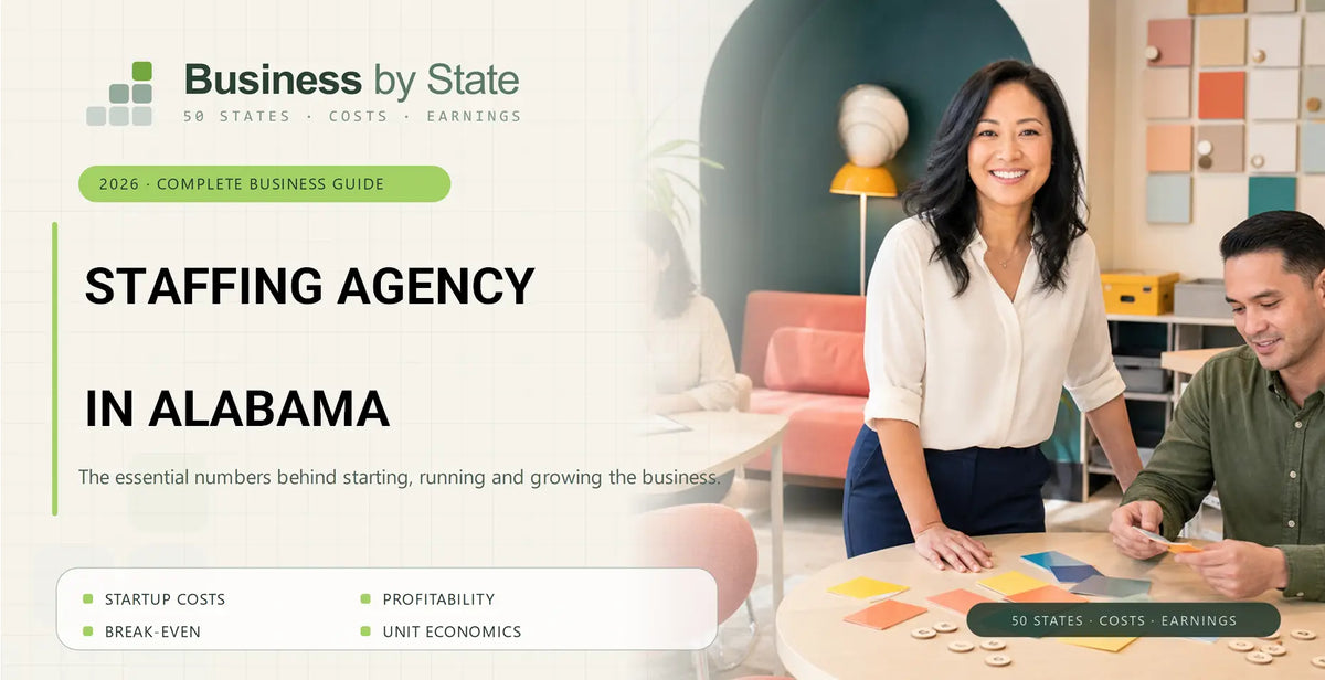 Staffing Agency Startup Costs in Alabama