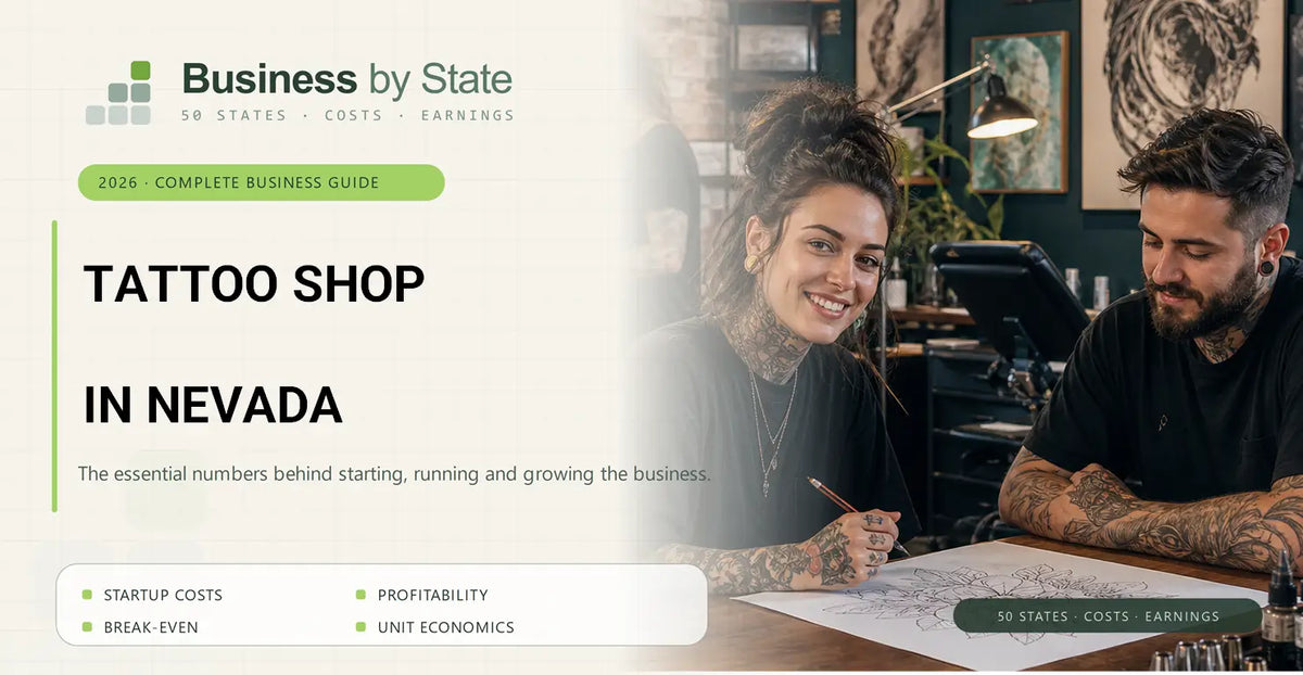 Tattoo Shop Startup Costs in Nevada