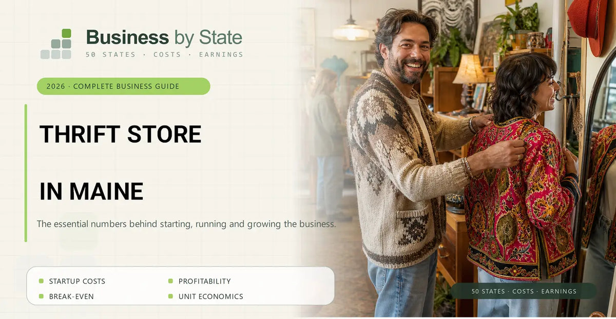 Thrift Store Startup Costs in Maine