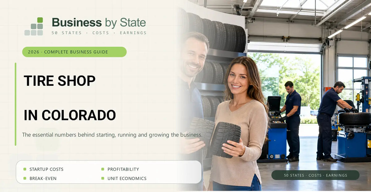 Tire Shop Startup Costs in Colorado