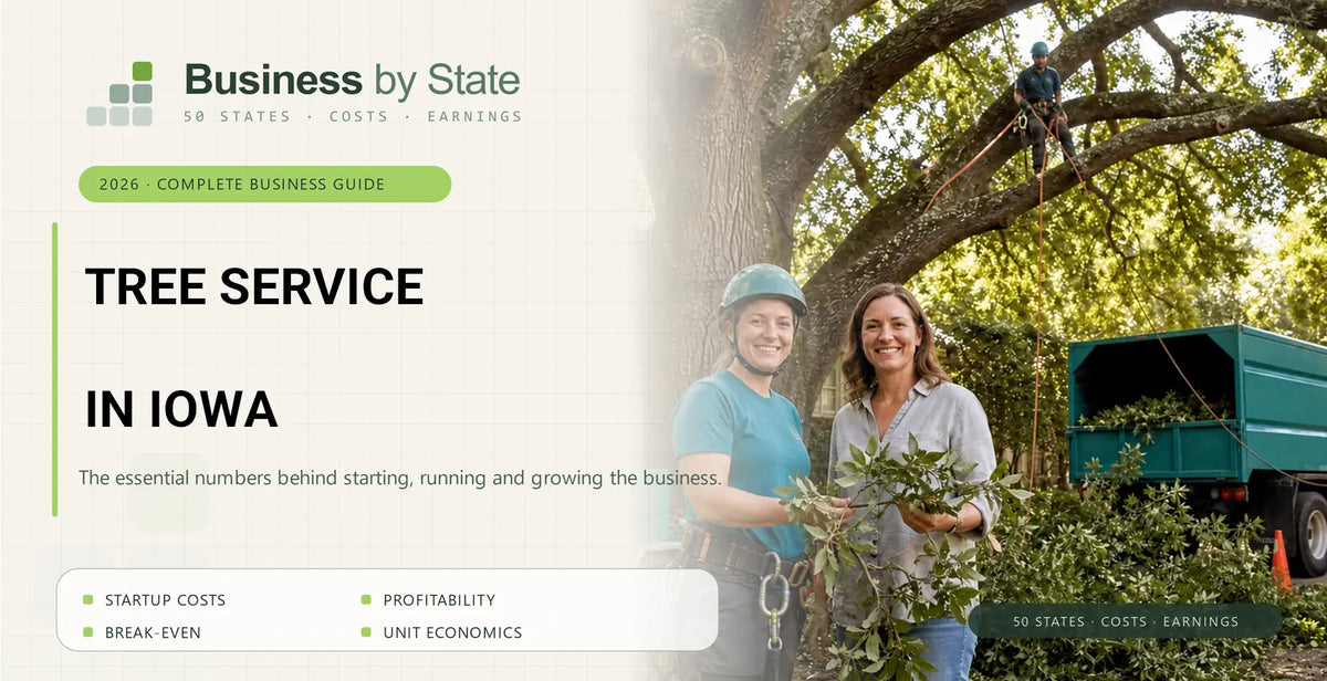 Tree Service Startup Costs in Iowa