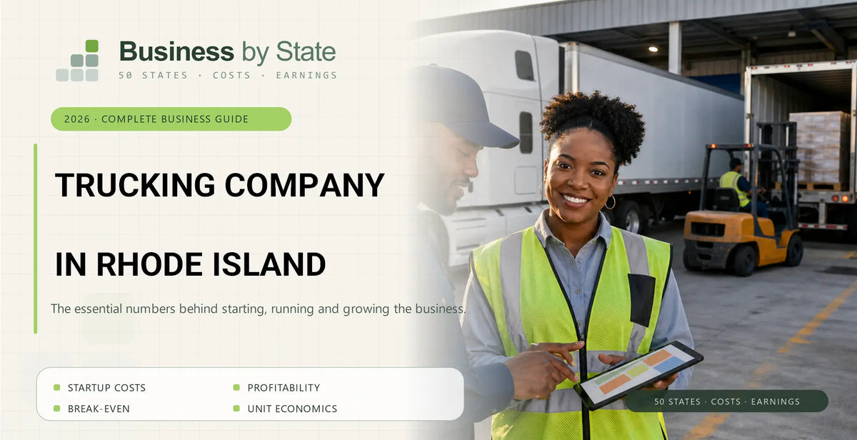 Trucking Company Startup Costs in Rhode Island